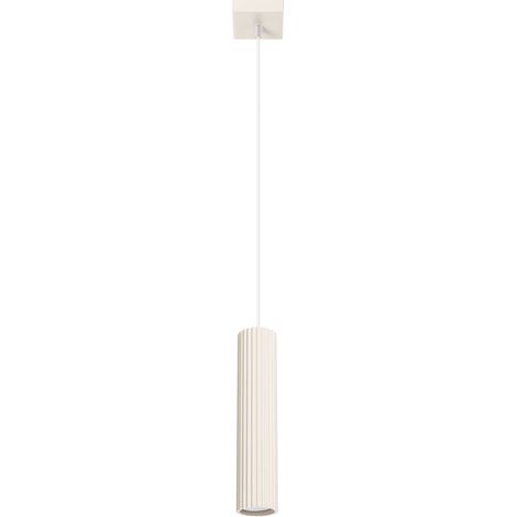 Suspension aluminium L : 8 cm H : max. 118 cm Crème GU10 Moderne Suspension