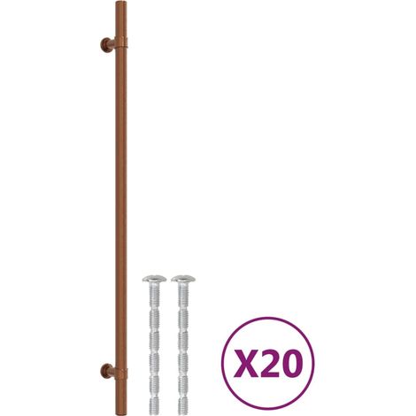 Poignées d'armoire 20 pcs Poignée de meuble bronze 320 mm acier inoxydable CFW29778 (1/5)