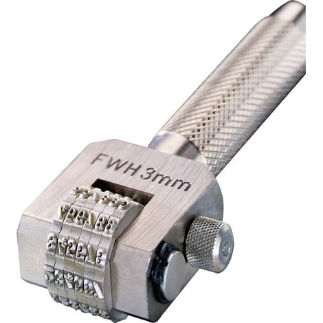 Nummerierung des 6-Rad-Kompaktmarkierers von 0 bis 9 (3 mm)  GRAVUREM 180.3