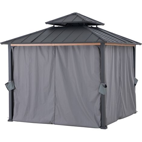 Tenda per gazebo in legno cedro 300cm x 300cm
