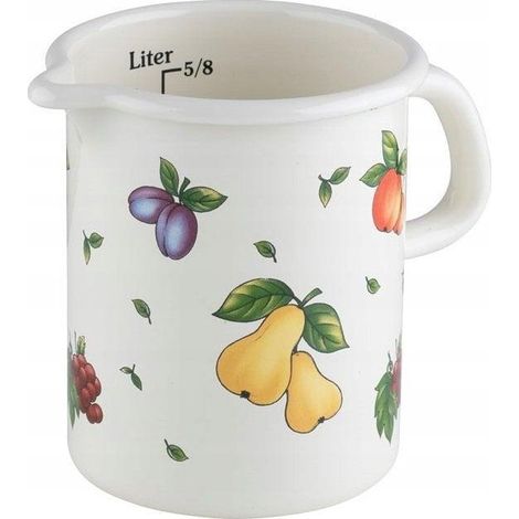 Riess Country Mètre de cuisine Ø9 cm, 0,5 litre Fruit Garden émail avec graduation (1/3)