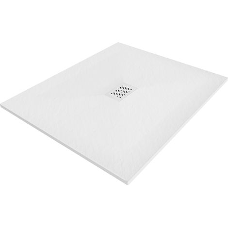 Mexen Hugo rechteckige Duschwanne SMC 110 x 100 cm, weiß, weiße Abdeckung - 42101011-W (1/5)