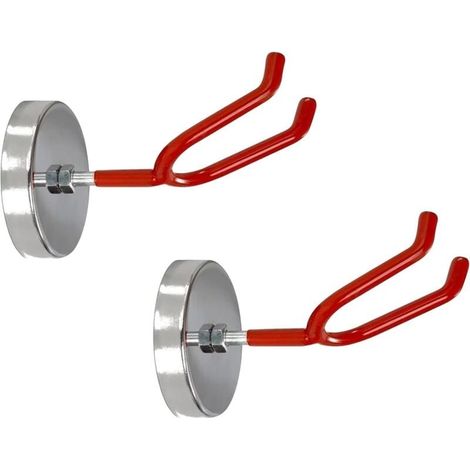 Supports de pistolet à peinture 2 pièces avec pieds magnétiques, accessoires pour pistolet à peinture, supports universels sur étagères et autres surfaces magnétiques, rouge-LIAIKI (1/5)