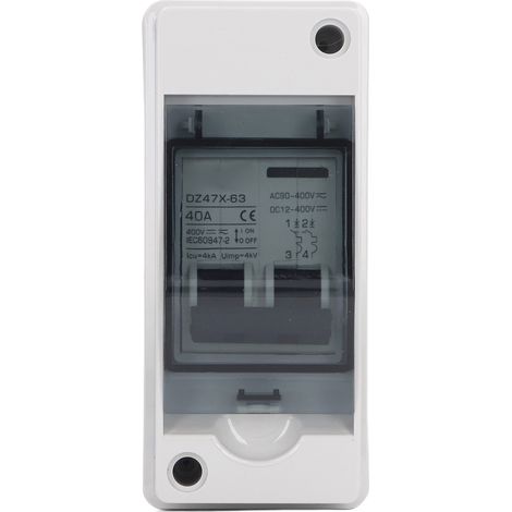 Interrupteur de sectionnement solaire photovoltaïque 2P 40A IP65 étanche, boîtier PA66, disjoncteur miniature, 12-400 V CC / 90-400 V CA