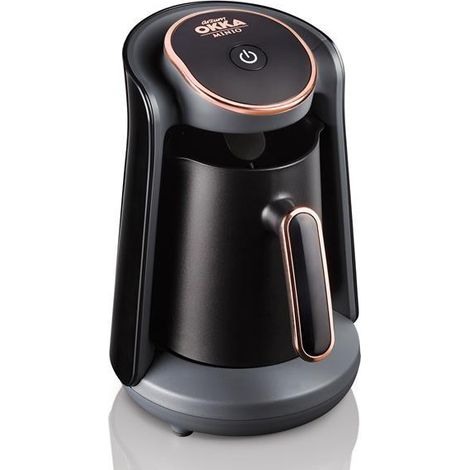 Cafetera turca Arzum OKKA MINIO negra y cobre 4 tazas