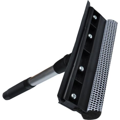 Escobilla de limpieza de doble cara con esponja y material natural para una limpieza fácil. (1/5)