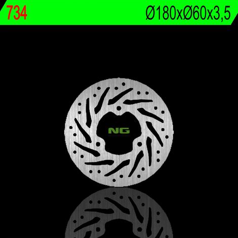 Disco de freno trasero NG Derbi GP 50 05-07 180 mm 3,5 mm 3x10,5 mm