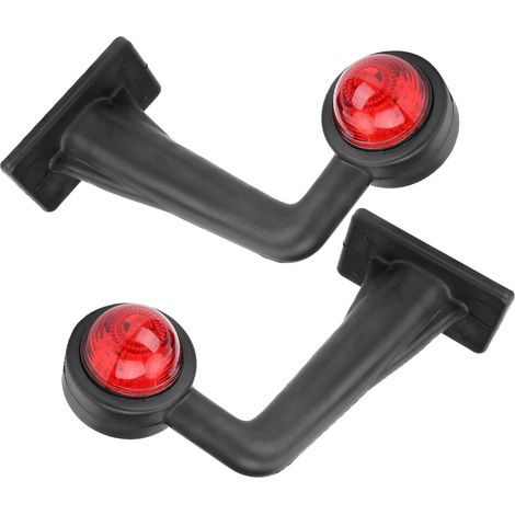 2pcs Feux De Position 12led Coude Ip65 12v Pour Camion Et Remorque (1/5)