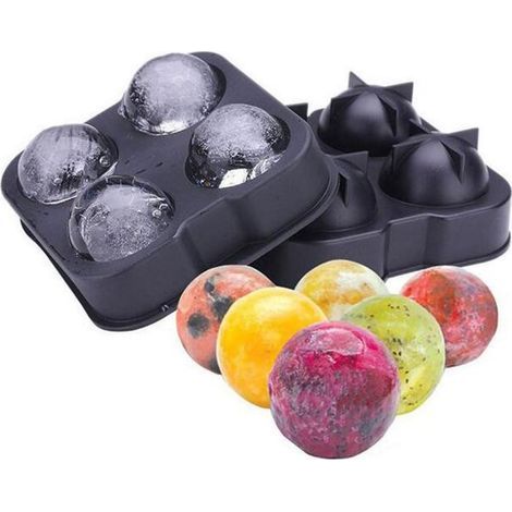 Vassoio sferico in plastica per cubetti di ghiaccio (1/2)