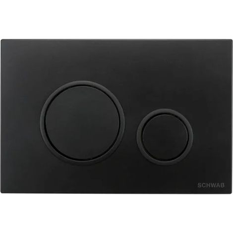 PLACCA DOPPIO SCARICO VELA Nero FLUIDMASTER (1/2)
