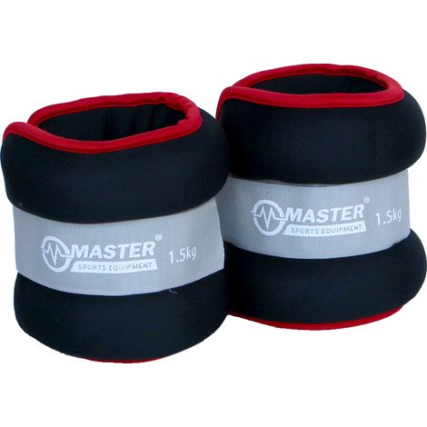 Pesi in neoprene per caviglie e polsi 2 x 1,5 kg (1/2)