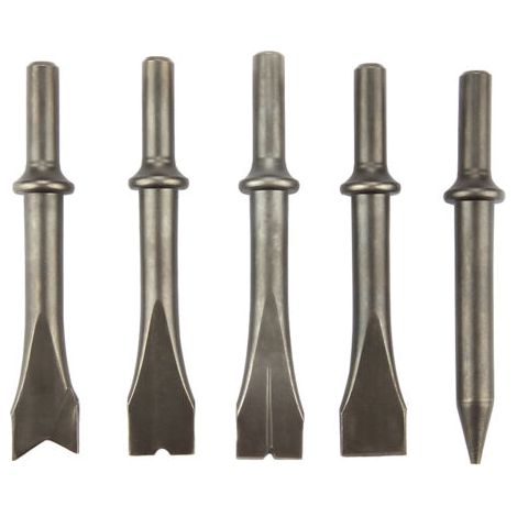 QORVA-Jeu de burins pneumatiques pour marteau pneumatique 5 pièces pour marteau pneumatique 150/190/250