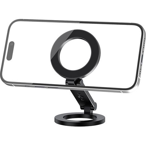 Support magnétique double face pour téléphone de bureau, support magnétique pliable de remplacement pour iPhone 16/15/14/13/12 et téléphones Android (1/2)