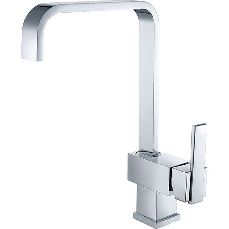 Robinet de cuisine mitigeur lavabo chrome – Rotation 360° – Corps laiton – Aérateur ABS – Installation facile avec accessoires fournis – Ideko (1/5)