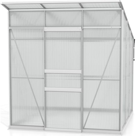 Vitavia Gewächshaus "Fokus 4450" inkl. Stahlfundamentrahmen, aluminium eloxiert, 3,7 m², 6 mm HKP (1/5)