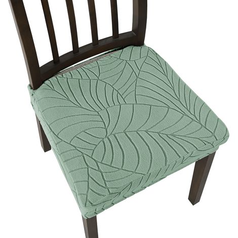Housse Assise Chaise,Extensibles Jacquard Housse De Chaise Amovibles Lavables pour Salle à Manger Cuisine Bureau Hôtel-Lot de 4 (1/3)