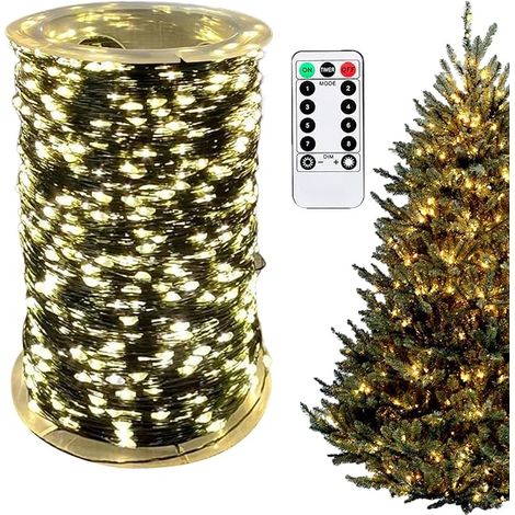 Guirlande lumineuse de Noël pour extérieur - 30 m - 300 LED avec télécommande - Décoration de Noël - Pour l'intérieur et l'extérieur - Pour jardin, buisson, plantes, paysage, salon, fête (1/5)