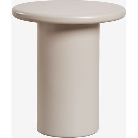 SKLUM Runder Beistelltisch aus MDF (Ø45 cm) Rodeo Beige Tapioca                                  