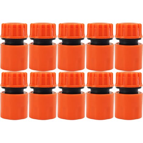 (Orange - 3 pièces) Raccord rapide universel pour tuyau d'arrosage, robinet de jardin, pompe à eau, filtre, rallonge de tuyau, tuyau d'arrosage domestique, fournitures de réparation pour l'irrigation (1/5)