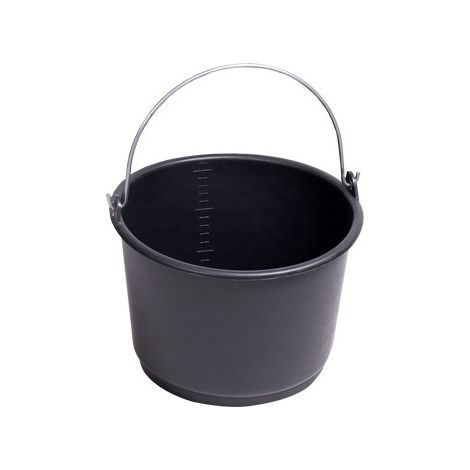 Secchio Secchi Per Agricoltura 16Lt In Plastica Nera 33Cm Altezza 23Cm 1Pz