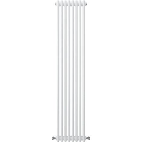 Acezanble Vertical Traditional Cast Iron Style Radiator 1800x380mm 2 Column White