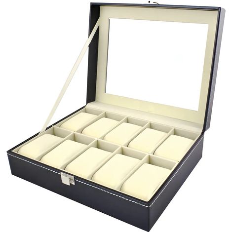 Uhrenaufbewahrungsbox mit 10 Fächern (1/3)