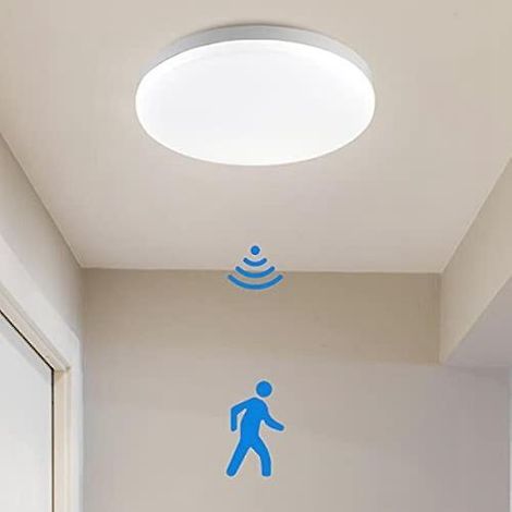 Plafonnier LED avec détecteur de mouvement, compatible avec (1/4)