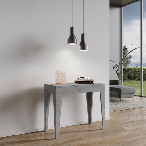 Consolle allungabile - ISOTTA - Dimensioni: 90x42/198 - Colore: Cemento (1/5)