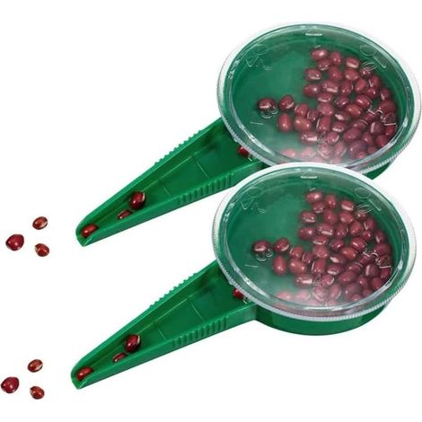Outils de semis en plastique pour jardin distributeur de graines, semoir, jardinière, cueilleur de graines, 5 réglages différents. (1/5)