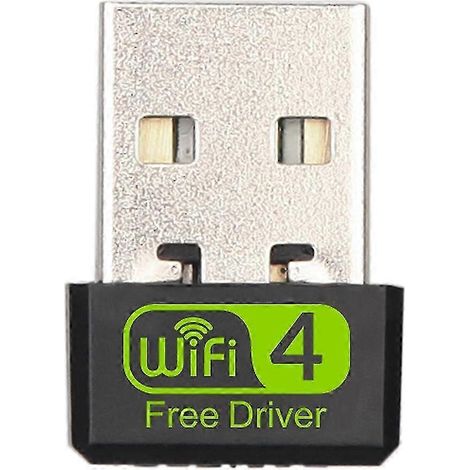 Adaptateur Wi-Fi USB, adaptateur sans fil mono-bande 2,4 GHz 150 Mbps, mini-clé Wi-Fi pour carte réseau sans fil (1/5)