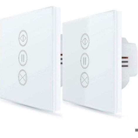 2x Interrupteur Volet Roulant Connecté, Ouverture Réglable, Commutateur Rideau Stores WiFi, Compatible avec Alexa Google Home pour (1/4)