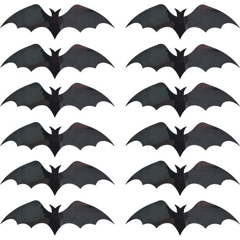 Carte flash chauve-souris en papier, simulation 3D d'Halloween (1/5)
