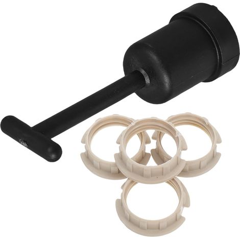 Support Noir D'abat-jour et Installation Rapide Kit Douille Lampe G9 en Plastique Anneau de Support Remplacement Facile pour Bureaux et Maisons (1/5)