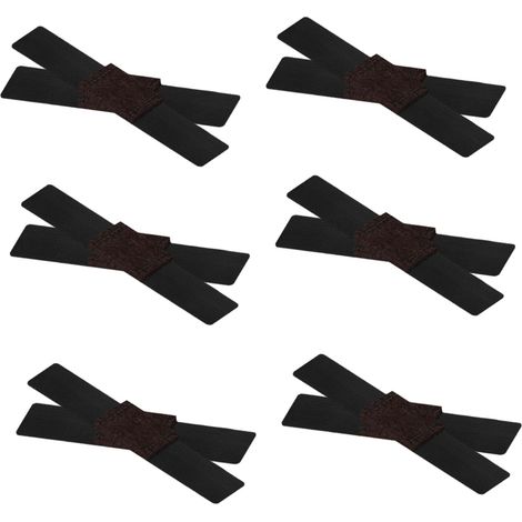 de 12 protège pieds de chaise en forme de U coussinets noirs (1/5)