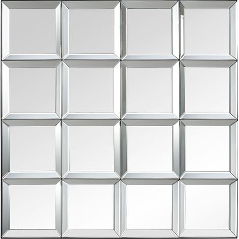 Miroir déco design, Miroir mural 80×80 cm JOLIE Gris en Verre, BOITE A DESIGN