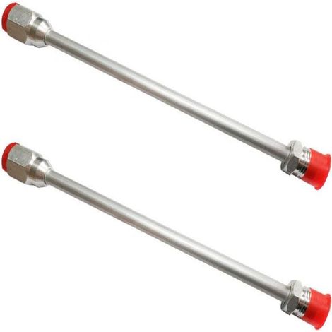Mezheng – Tige d'extension pour pulvérisateur airless – 2 pièces de 30 cm en alliage d'aluminium – Compatible Titan/Wagner/Graco – Pulvérisation sans fuite