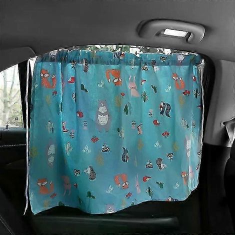 Pare-soleil universel pour voiture, protection UV, rideau pare-soleil pour vitres latérales, ventouse rétractable, occultant la lumière (011) (1/5)