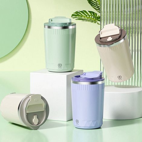 Tasse À Mélange Automatique - 400 ml - Pour Café Thé Chocolat Chaud Shake Protéiné - Usage Nomade Et Bureau (1/5)
