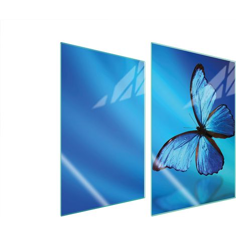 Assiette de protection en verre pour la cuisine 2x35x52 papillon (1/5)