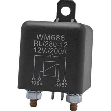Relais isolateur de batterie 4 broches WM686, relais de démarrage, relais automobile RL/280 200A--