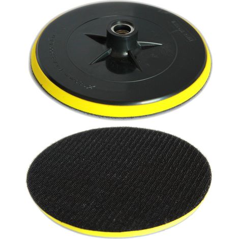 TrAdE Shop Traesio - Disco Platorello Con A Strappo Da 115mm Per Smerigliatrice Levigatrice - (1/3)