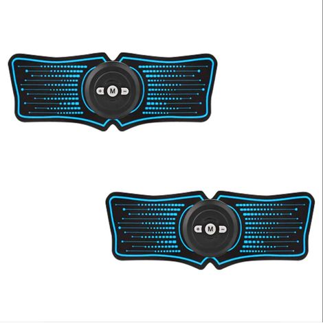 Intelligenter EMS-Muskelstimulator: Zwei Geräte + zwei Armpflaster – AquaForge
