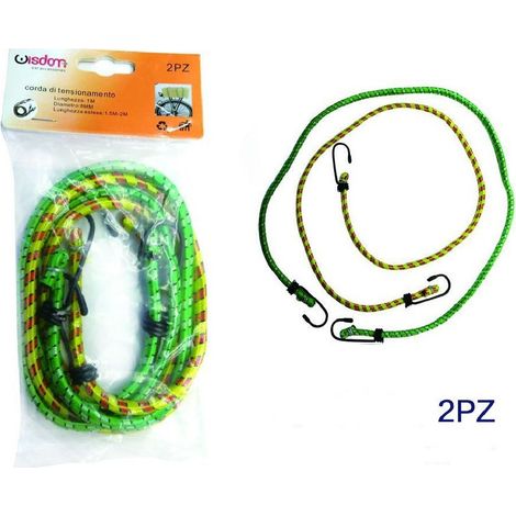 TRADE SHOP - Set 2 Pz Cinghia Corda Portapacchi 1 Mt Per Bicicletta Bici Imballaggio Xc-1699 -
