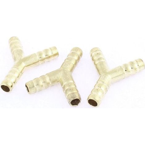 Y-förmiger 3-Wege-Schlauchanschluss, flexibler Schlauchtülle, Durchmesser 10 mm, 3 Stück, 499L902 (1/2)