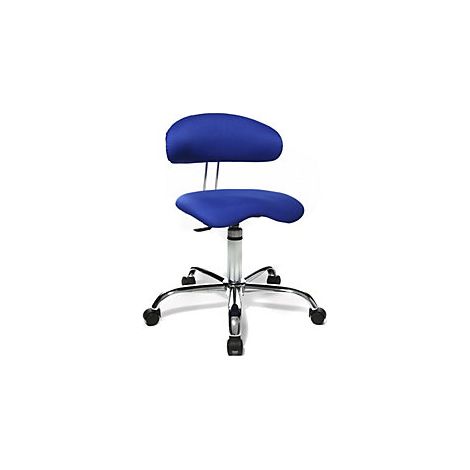 Taburete SITNESS 40  móvil en tres dimensiones  en azul