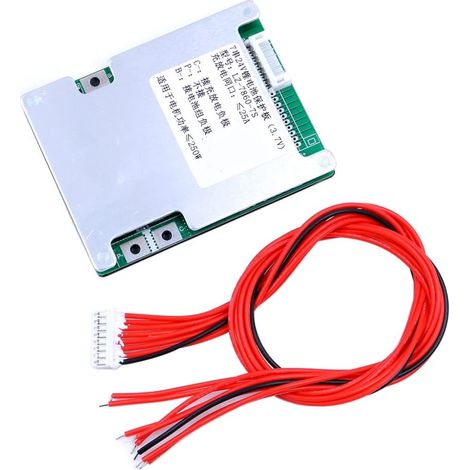 Placa de protección de iones de litio 7S 24V, 25A 500W, batería de litio, placa de protección PCB BMS con balanceo (1/5)