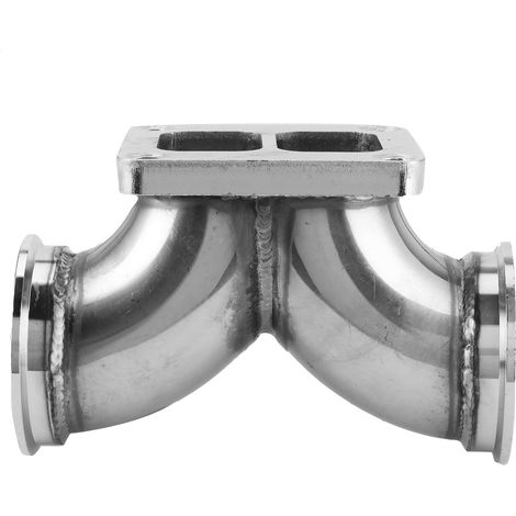 Edelstahl-Auspuffrohradapter T4-Flansch auf 2,5-Zoll-Anschluss für die meisten V6- und V8-T4-Turbolader (1/5)