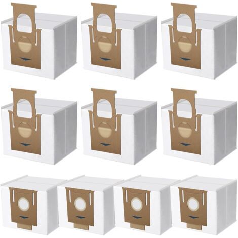FENOPLASTICA10 Sacs d'Aspirateur Compatible avec ECOVACS DEEBOT N8+ N8 Pro N8 Pro+, T8 T8+ T8 AIVI T8 AIVI+ T8MAX T8Power, T9 T9+, DX93 DDX96, Accessoire Sac Filtre Remplacement (1/5)