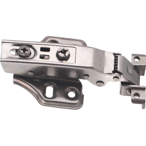 Charnière de porte hydraulique silencieuse à cadre en aluminium, sans perçage, quincaillerie pour charnière de porte d'armoire ou de placard (1/5)