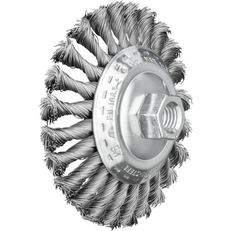 PFERD TOOLS Kegelbürste gezopft KBG Ø 115 x 15 mm M14 Stahl-Draht-Ø 0,50 für Winkelschleifer POS K (1/5)